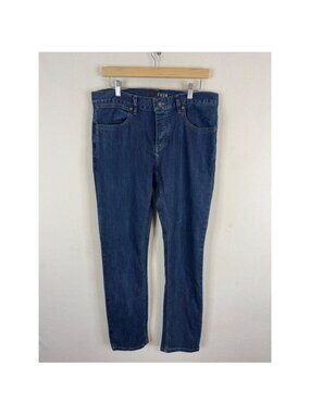 KR3W K-Slim True Slim Fit Jeans Mens 33X32 Dark Wash Denim Button Fly K4531602